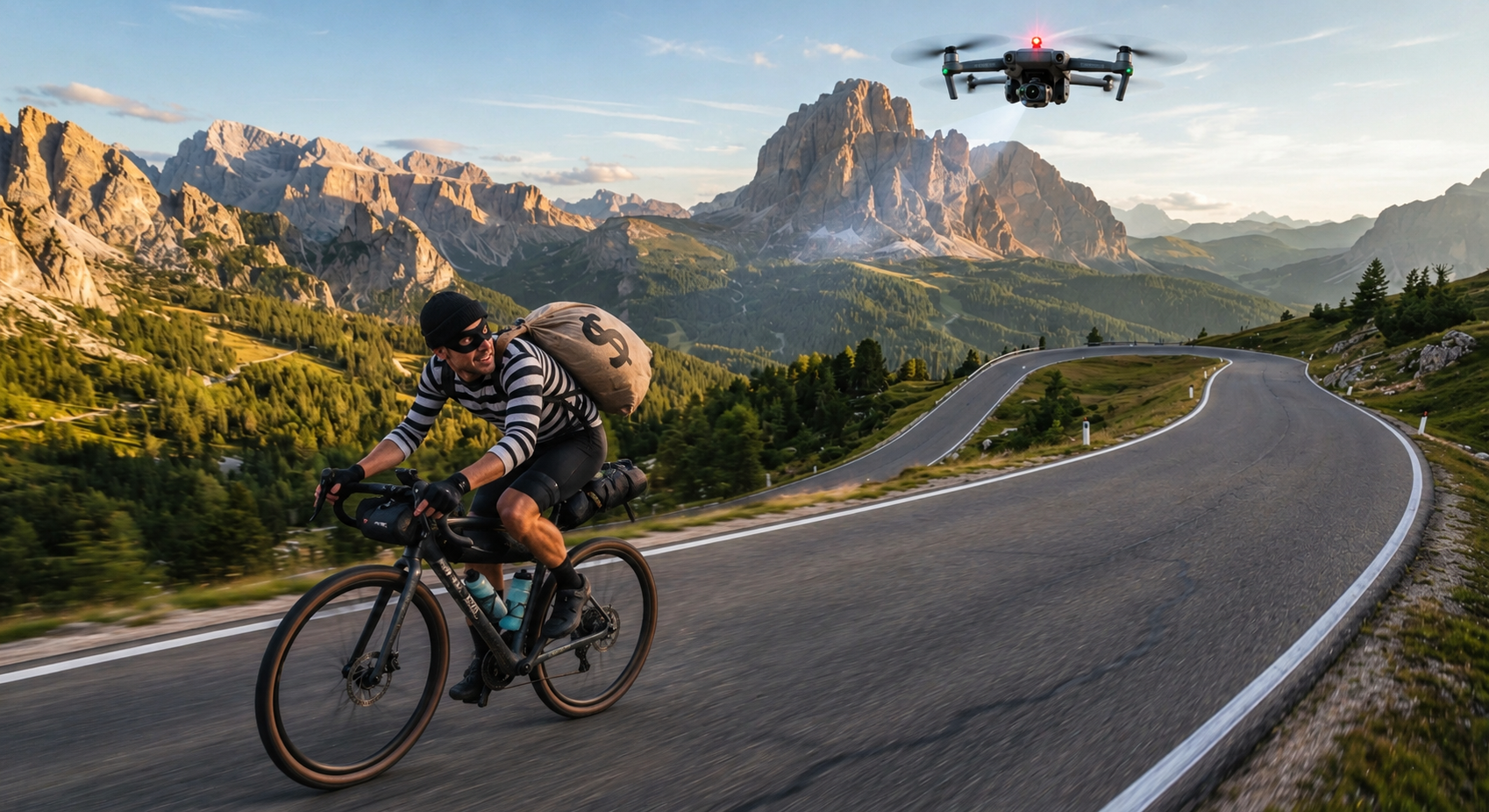 Drones take to the sky in search for stolen bicycles